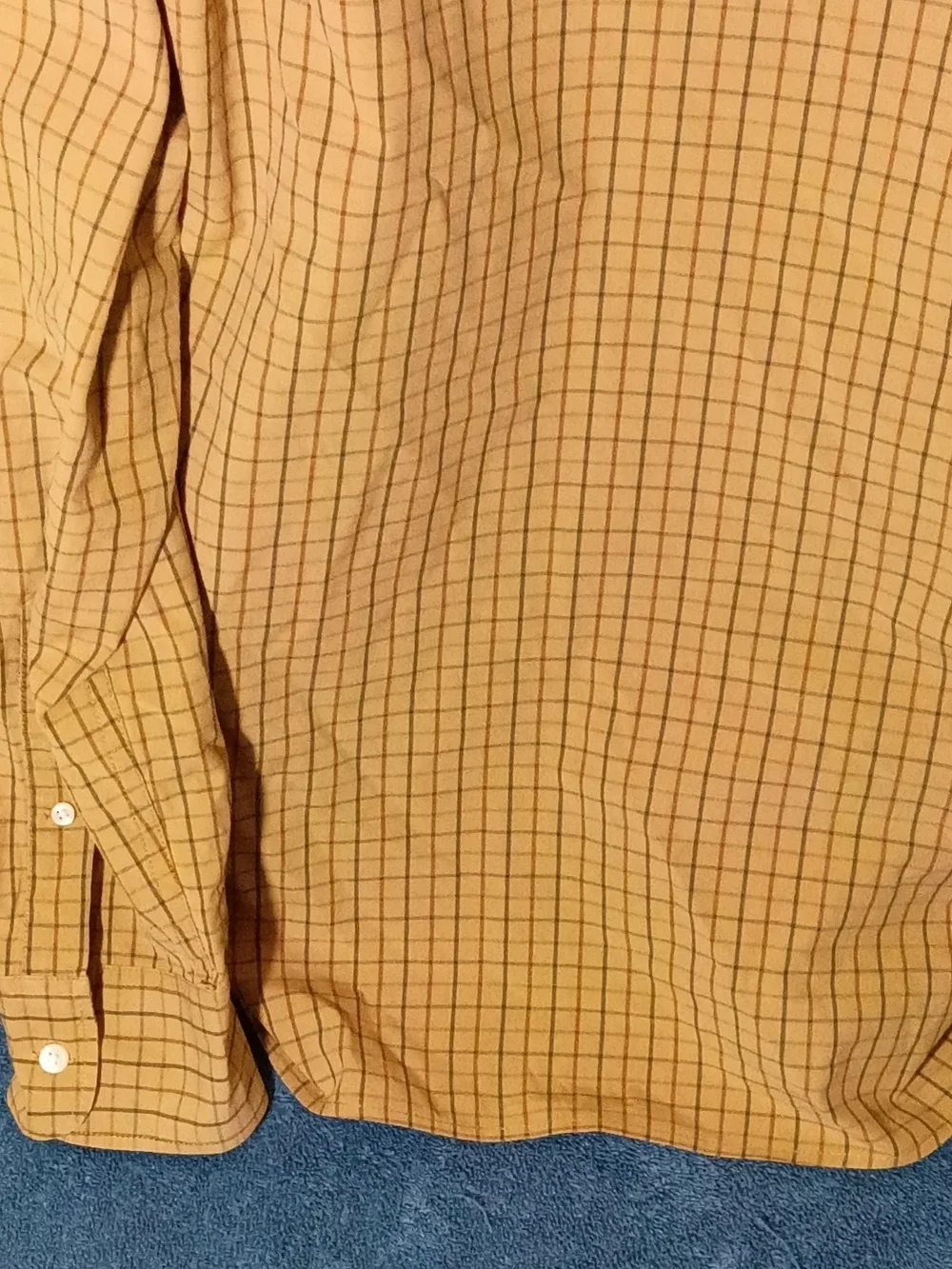 J. Crew Men's Slim Tan Plaid Button-Down Shirt Size Large